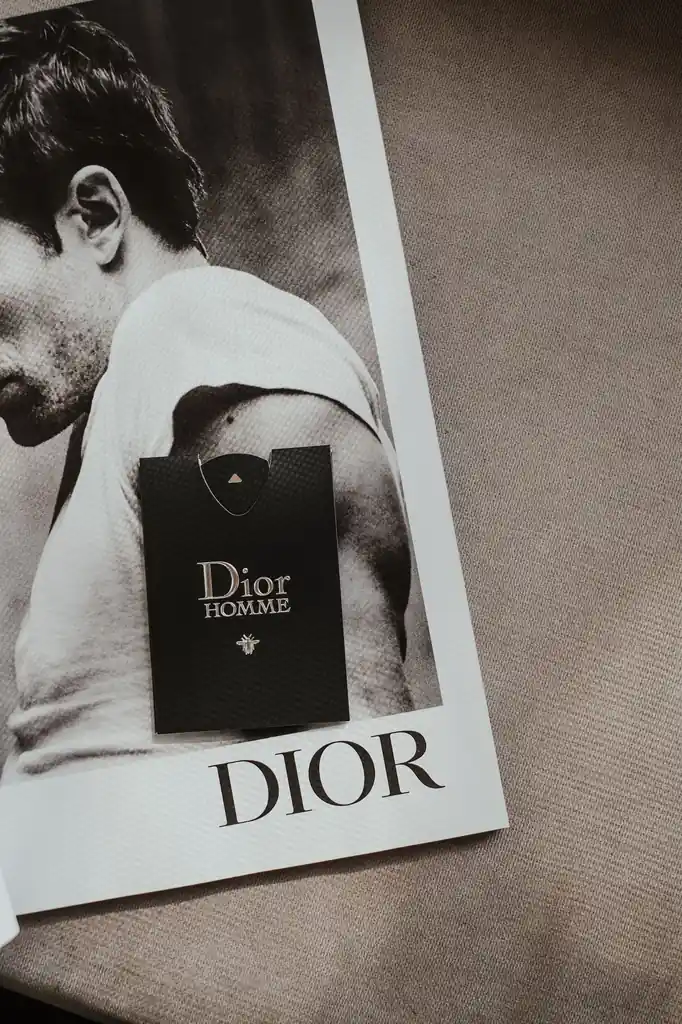 Monochrome minimalist fashion campaign layout