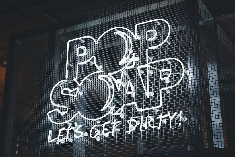 Bespoke typography signage concept