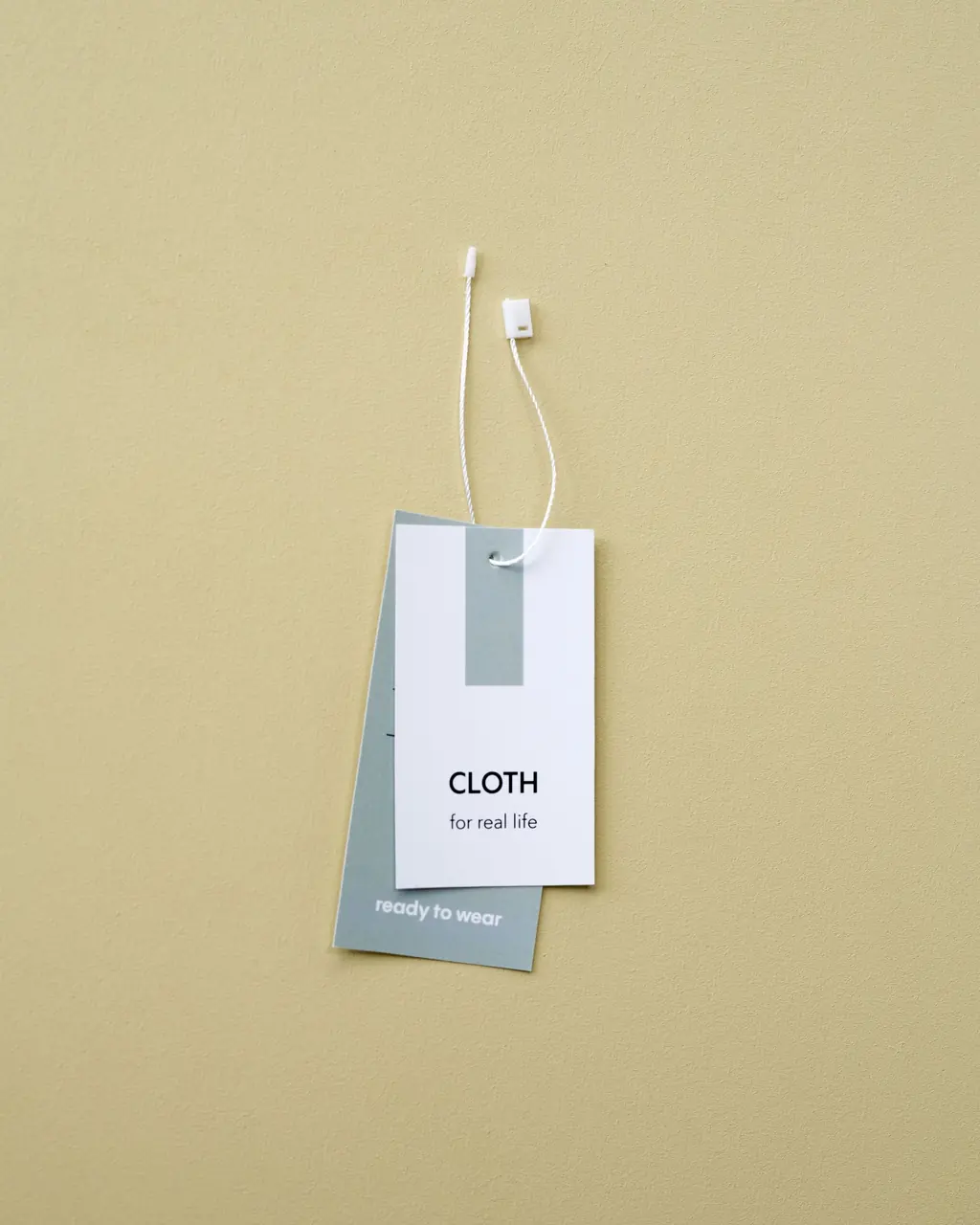 Geometric label typography illustrating visual identity design